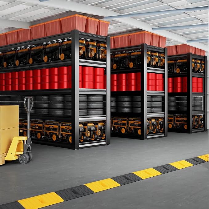 68" Wide Heavy Duty Garage Shelving Units, 5-Tier Deep Storage Shelves, Metal Garage Shelves,Steel Shelf,Large Storage Rack,Industrial Shelving for Shop, 68" W x 24" D x 84" H