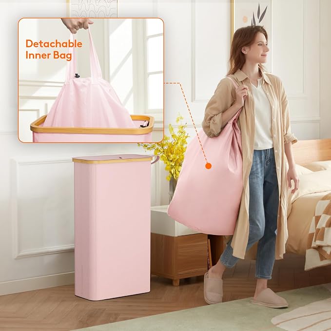 Lifewit 65L Slim Laundry Hamper - Image 4