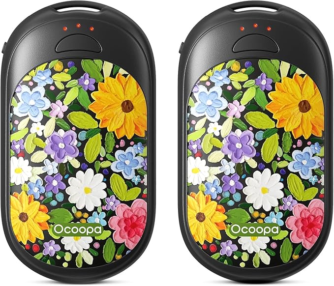 OCOOPA Magnetic Hand Warmers Rechargeable 2 Pack, UL Safety Heat 100-126°F, 3-Settings, Pocket-Sized, Max. 8 Hrs Long Lasting,Great for Raynauds, Golf, Hunting, Camping, Gifts for Men Women, UT3 Lite