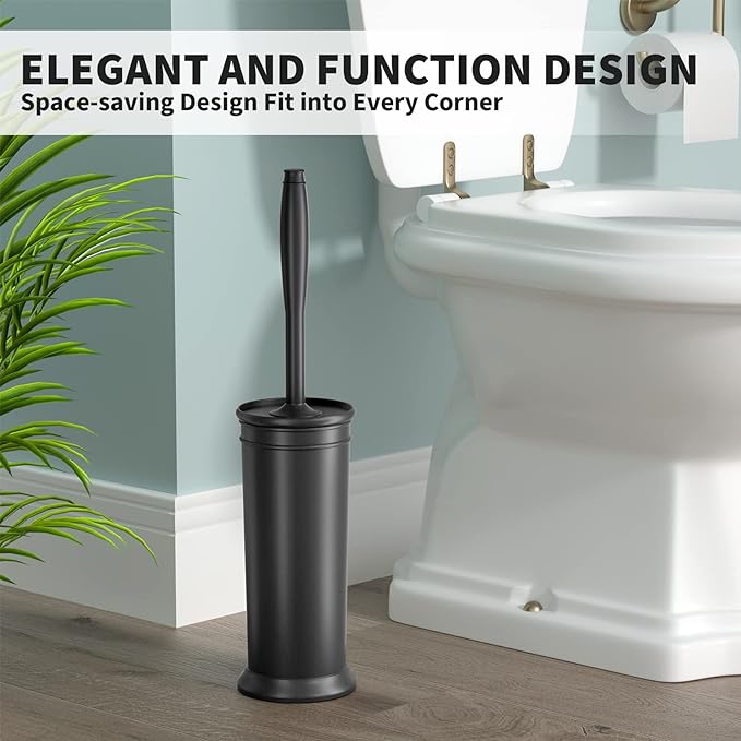 Toilet Brush and Holder 2 Pack, Toilet Bowl Brush - Image 6