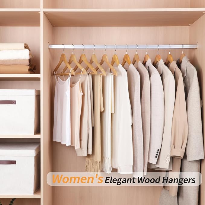 Amazon Basics Wood Suit Clothes Hangers - Image 5