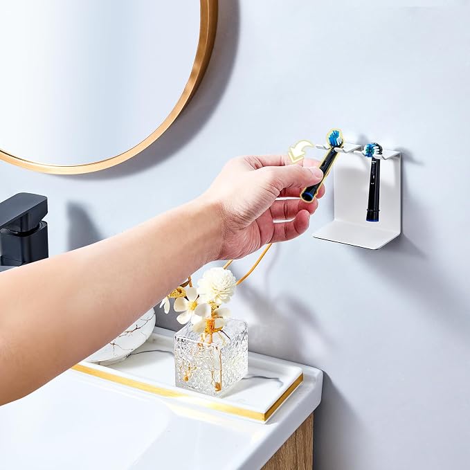 Electric Toothbrush Head Holder, Tooth Brushing Holder, Wall Mounted Toothbrush - Image 7