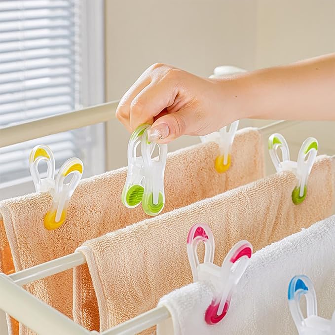 20 Pack Colorful Heavy Duty Plastic Clothespins Laundry Peg Clips | heavy duty - Image 6