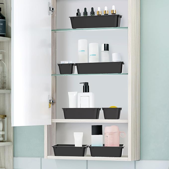 25 PCS Plastic Drawer Organizer Set, Makeup Organizers and Storage Bins | 4 - Image 6