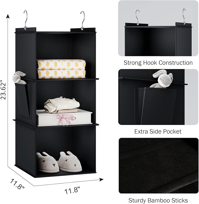 YOUDENOVA Hanging Closet Organizer and Storage - Image 3