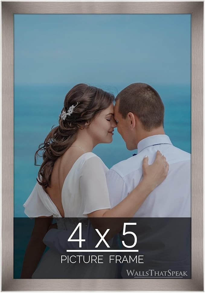 wallsthatspeak 4x5 Stainless Picture Frame for Puzzles Posters Photos or Artwork