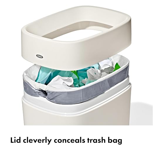 OXO Good Grips Trash Can, Bathroom Trash Can - Image 3
