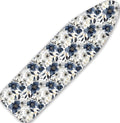 Vintage Ink Navy Blue Peony Florals 15"x54" Ironing Board Cover by Yzogbry