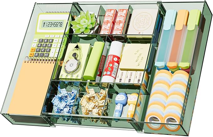 Marbrasse Expandable Desk Drawer Organizer, Desk Organizers and Accessories by Marbrasse
