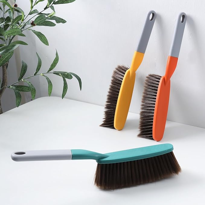 15" Soft Brist. Hand Broom Brush 3 PackBed Sofa Counter Hair Clear | Soft - Image 6