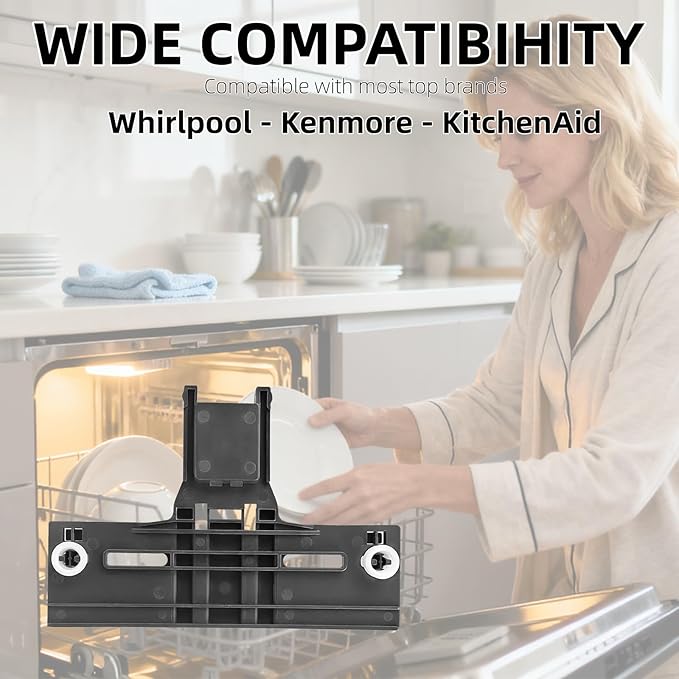 (2-Pack） W10350375 Dishwasher Top Rack Parts | Compatible with Kenmore Whirlpool WDT750SAHZ0/WDT730PAHZ0 | Replaces W10712395 AP5957560 3516330 AP595756