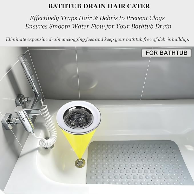 Seatery 2PCS 1.50" Bathtub Hair Catcher, Bathroom Sink Strainers, Tub Drain - Image 4