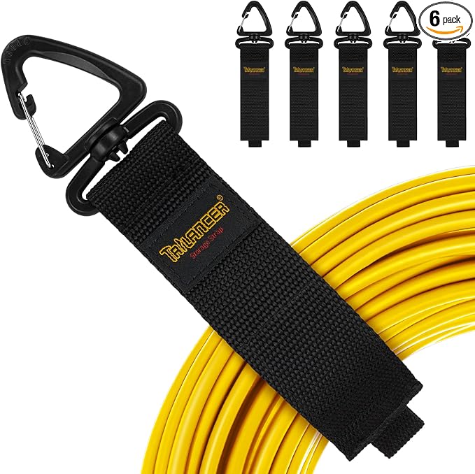 Extension Cord Organizer and Hanger, Trilancer Storage Straps | Hook-and-Loop by Trilancer