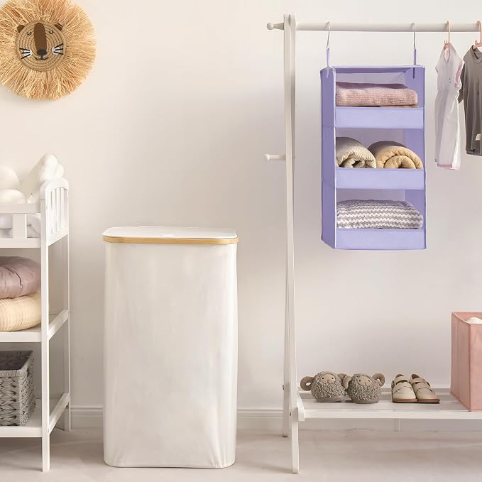 GRANNY SAYS 3-Shelf Hanging Closet Organizer, Foldable Storage, No-Sag Support - Image 5