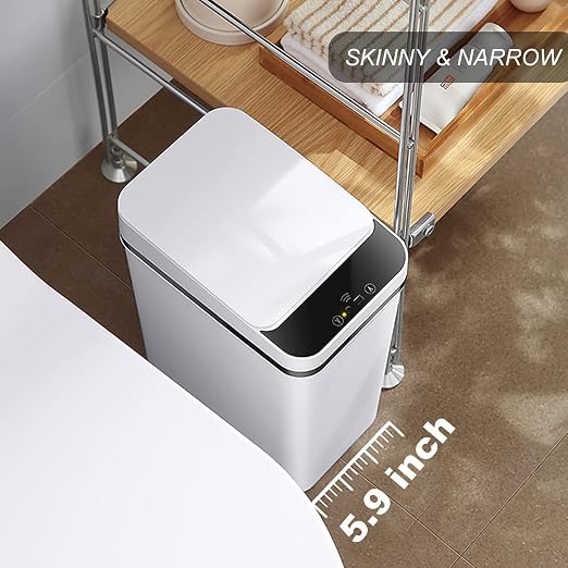 3 PACK - Bathroom Garbage Can - 2.5 Gallon Automatic Trash Cans | Bedroom - Image 3