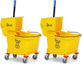 SIMPLI-Magic Side Press Wringer Commercial Mop Bucket on Wheels, 26 Quart by Simpli-Magic
