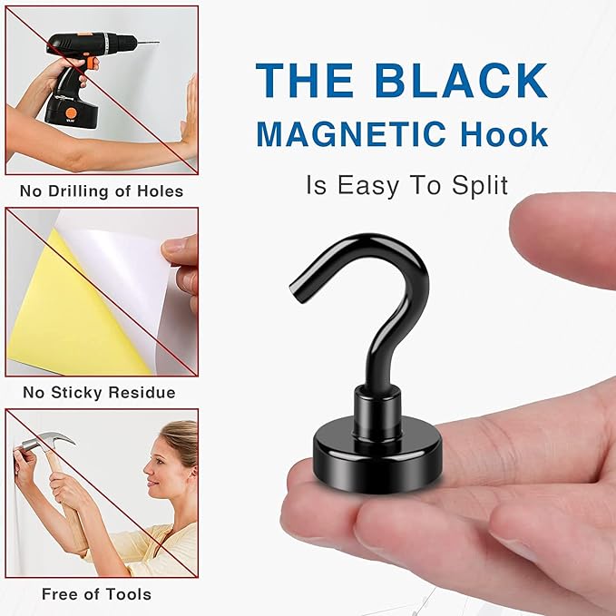 LOVIMAG Magnetic Hooks for Cruise Essentials 2026 Cabins Door 25 Pack-30LBS - Image 5