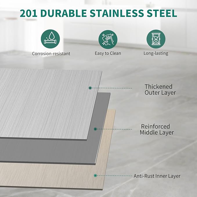 YITAHOME 30" x 24" Stainless Steel Table with Wheels for Prep & Work with Backsplash, NSF Metal Table Prep Table with Undershelf for Home Kitchen Restaurant Garage Warehouse