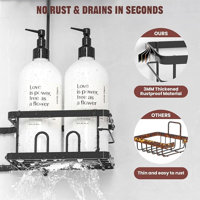 REINHARDT Adjustable Shower Caddy Hanging - Image 9