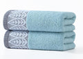 2 Pack Decorative Hand Towels, Leaf Design Cotton | Highly Absorbent Towels Set by Unknown