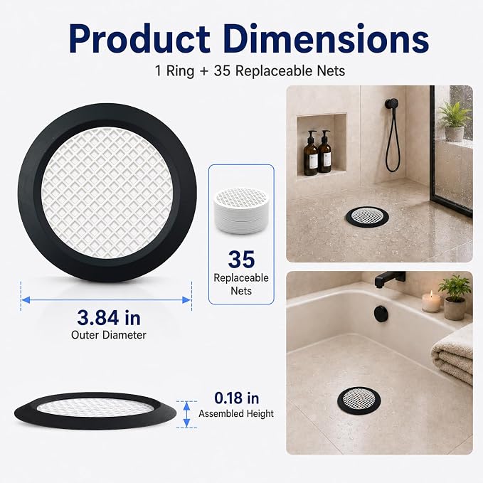 35 Pack Disposable Shower Drain Hair Catcher - Image 7