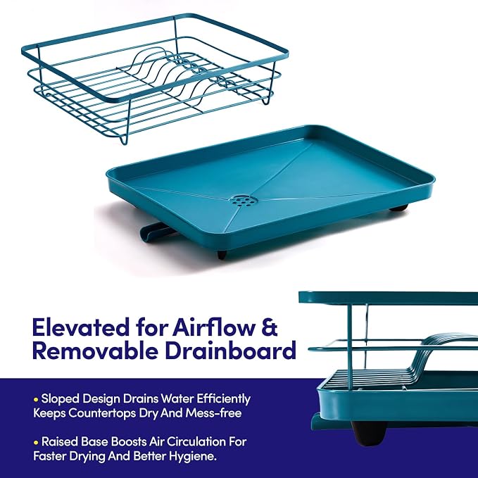 Dish Drying Rack 3 Piece Dish Drainer - Image 4