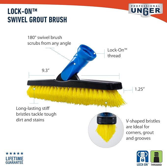 Unger Swivel Grout Brush 5.5" - Image 7