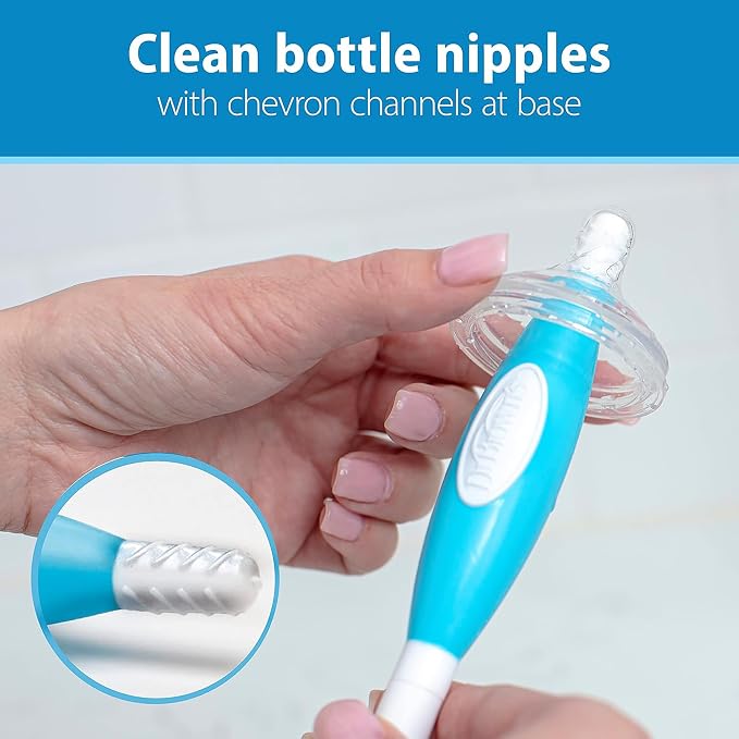 Dr. Brown's Reusable Sponge Baby Bottle Cleaning Brush Set - Image 4