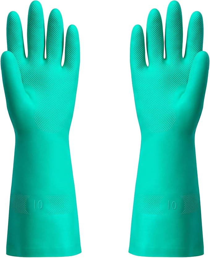 ThxToms Chemical Resistant Nitrile Gloves, Latex Rubber Free, 1 Pair, XL | 15mil by ThxToms
