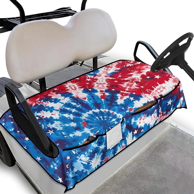 Golf Cart Seat Cover Cushion with Universal Fit, Featuring Breathable Fabric, Waterproof Protection and Secure Design for Long Outdoor Rides