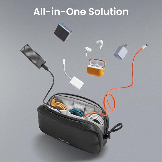 tomtoc Electronics Organizer Travel Case, Cable Organizer - Image 8