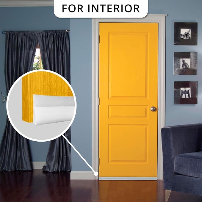 2PACK Door Draft Stopper, Strong Adhesive Door Sweep - Image 5