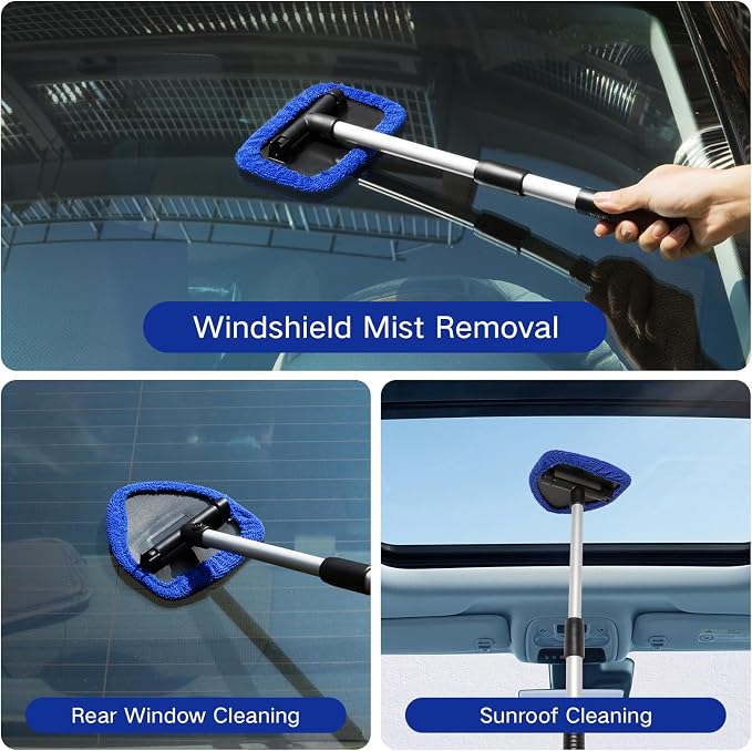 Qydipclin 11pcs Windshield Cleaner Tool, Car Window Cleaning Wash Kit - Image 2