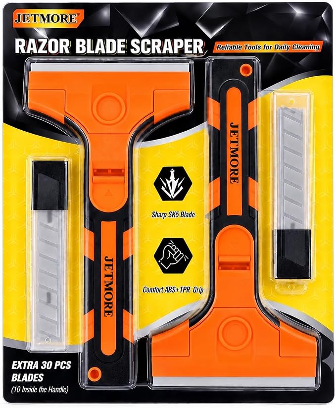 JETMORE 2 Pack Window Scraper Floor Scraper by Jetmore