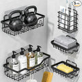 Fammart Adhesive Shower Caddy, No-Drill Large Capacity Shower Shelves by Fammart