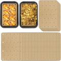 200 Sheets Air Fryer Disposable Paper Liner Compatible with Ninja DZ201/DZ401 Dual Airfryer Baking,Rectangular Perforated Parchment Paper Double Basket Air Fryers Accessories