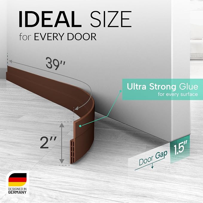 Vellure® door draft stoppers for bottom of door - Image 2