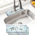 Sink Faucet Absorbing Mat, 2 Pack Drying Mat Around Faucet Sink Splash Guard by BathtubMat