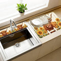 3 Pcs 2 Size Kitchen Sink Splash Guard Faucet Mat Highland Cow Pattern Faucet by CONCHLERY%E6%97%97%E8%88%B0%E5%BA%97