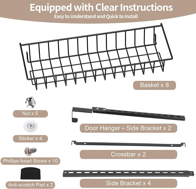 ElegantArray 8-Tier Pantry Door Organizer - Image 8