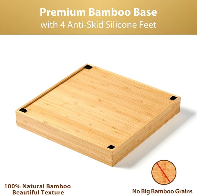 Bamboo Desk Drawer Organizer, Wood Office Junk Tray - Image 6