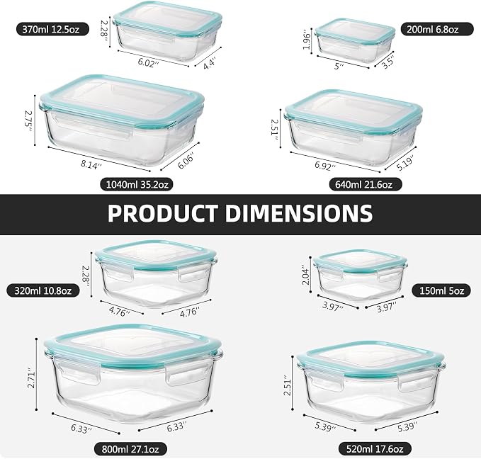 Liuruiyu Glass Food Storage Containers - Image 6