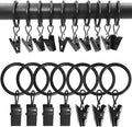 100 Pack Metal Curtain Rings by AMZSEVEN