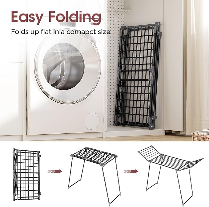 Clothes Drying Rack, Large Capacity Drying Rack, 37lbs Hold, Foldable Drying - Image 3