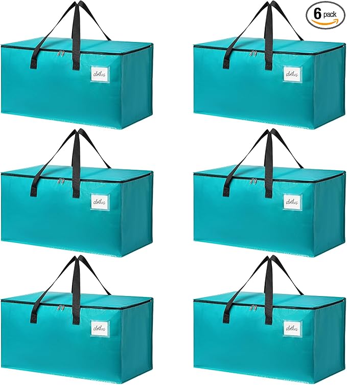 Moving Bags Heavy Duty Sky Blue – Large Packing Bags by TIIOCTI