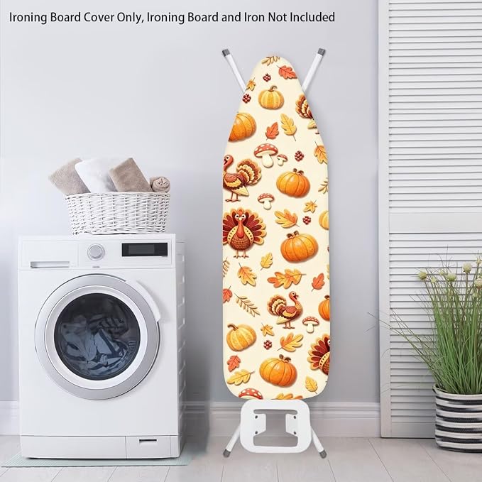 Thanksgiving Turkey Cover for Ironing Board 15x54 Inch Standard Size Iron Board - Image 3