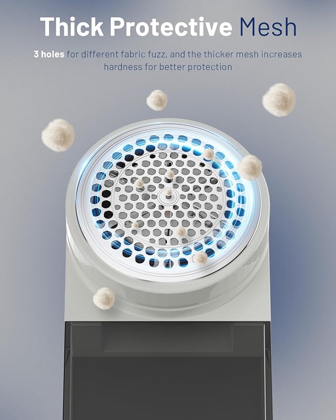 BEAUTURAL Fabric Shaver, Rechargeable Lint Remover - Image 6