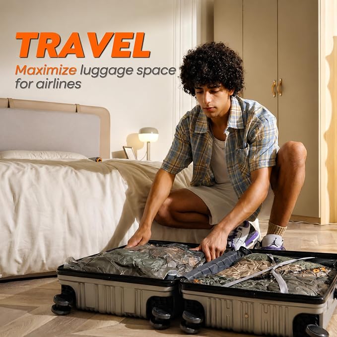 Rechargeable Wireless Pump Travel Storage Bags Set - Image 8