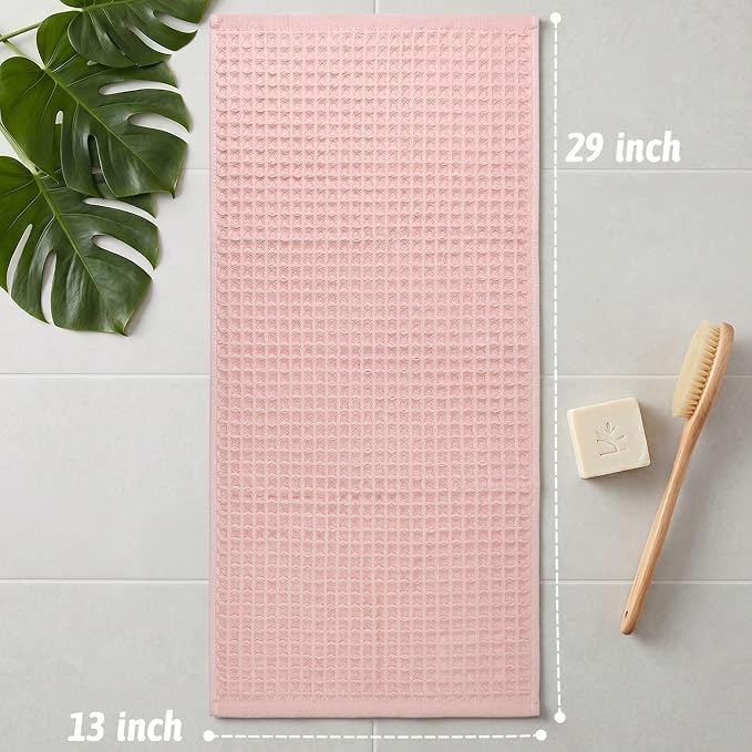 Jacquotha Waffle Hand Towels for Bathroom Decor | 2-Piece Cotton Face Towels - Image 4