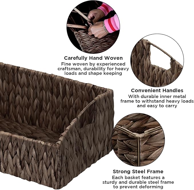 Pantry Baskets Organization, Wicker Basket - Image 3
